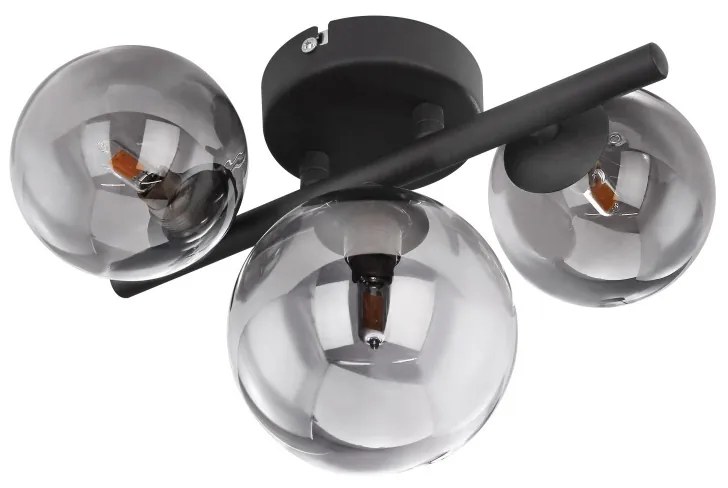 Aplica de perete sau tavan design modern RIHA fumurie 56133-3W GL