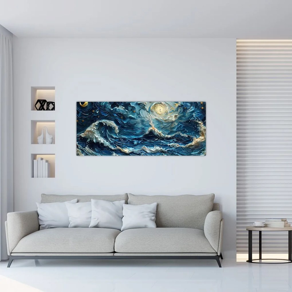 Tablou - Pictura cerului și a mării (120x50 cm)