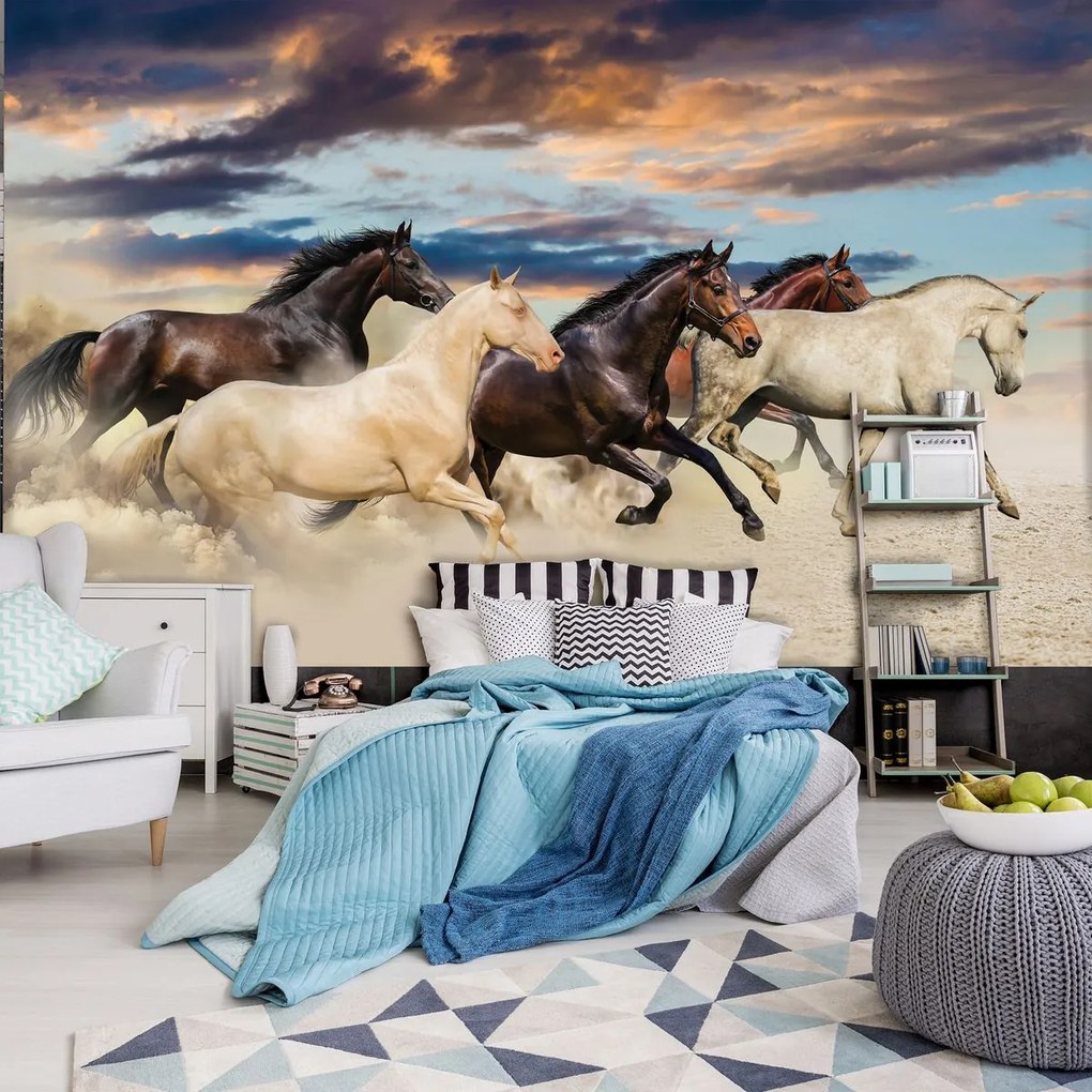 Fototapet - Galopul mustangilor (152,5x104 cm)