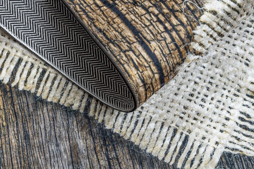 ANDRE 29040 covor lavabil Condimente, bucatarie, anti-alunecare - maro / bej