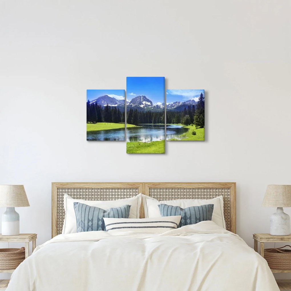 Tablou - vâfurile montane înzăpezite (90x60 cm)