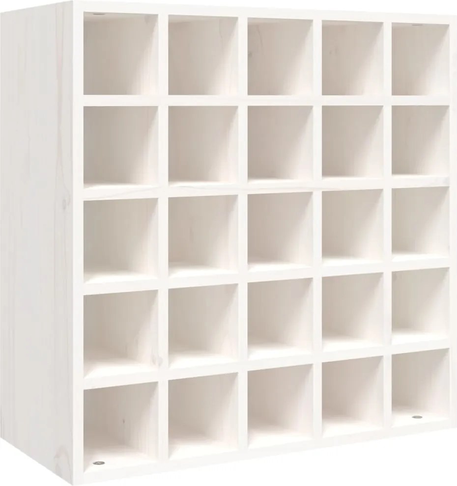 vidaXL Dulap de vinuri alb 56x25x56 cm lemn masiv de pin
