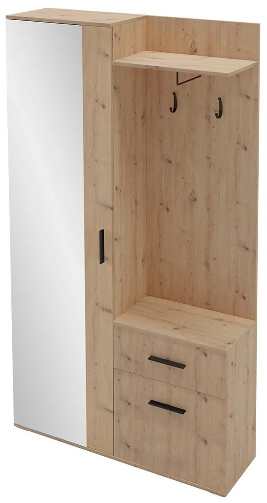 Mobilier hol Cless (Stejar artisan) (cu oglindă). 1104706