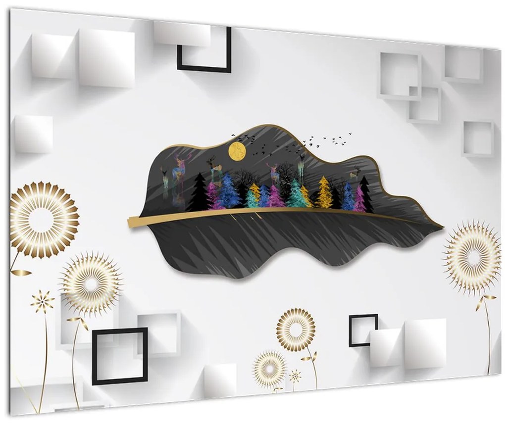 Tablou abstracției (90x60 cm)