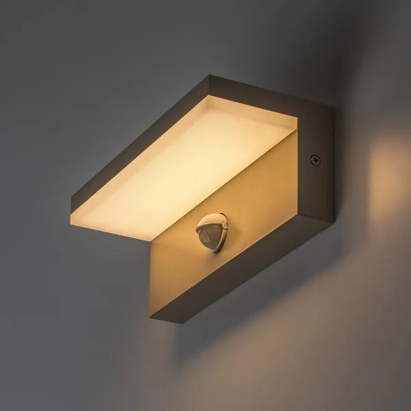 Rabalux 77220 - Lampă de perete LED pentru exterior cu senzor ZARAGOZA 9W/230V IP54 bej