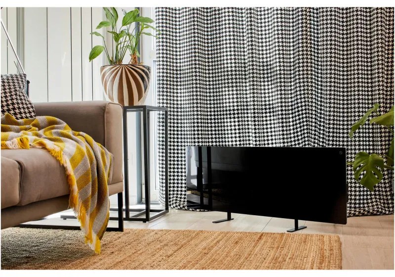 Resigilat: Convector electric AENO AGH0002S, 700W, 30 m², Afisaj LED, Aplicatie mobila, Ultra subtire, Wi-Fi, Negru