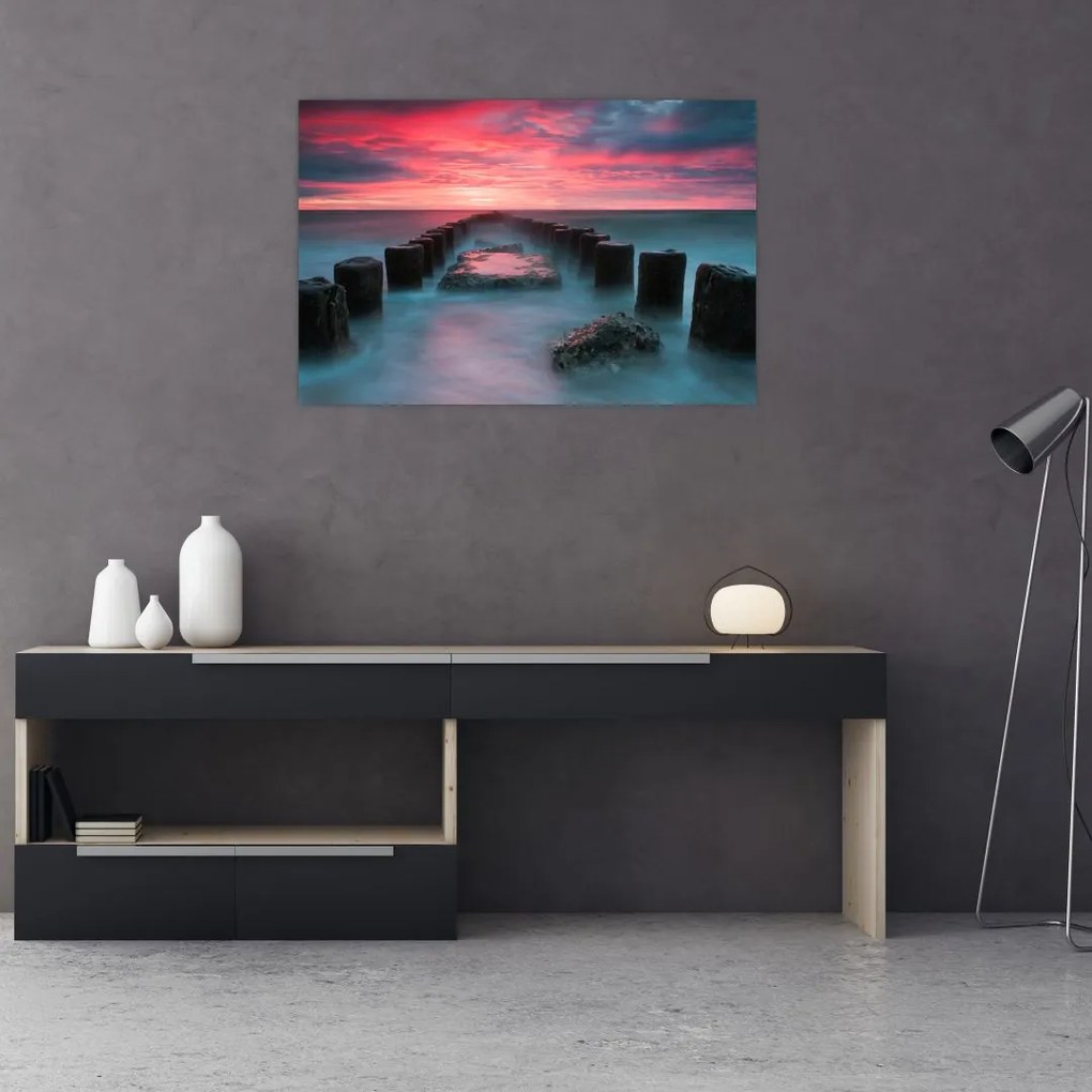 Tablou - Pietre în mare (90x60 cm)