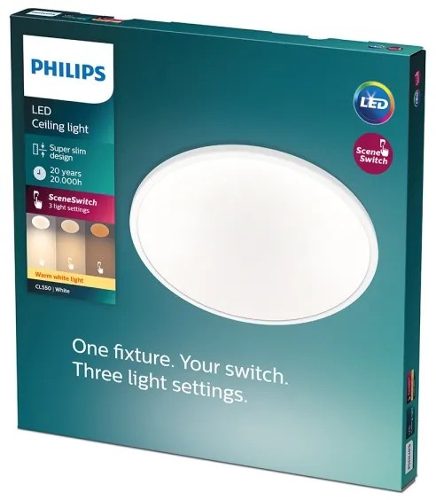 Philips - Plafonieră LED dimabilă CLEAR LED/18W/230V 2700K