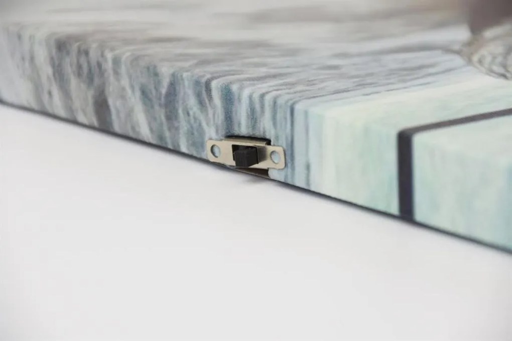 Pictură pe perete Barcă pe plajă, LED cu cronometru, 30 x 40