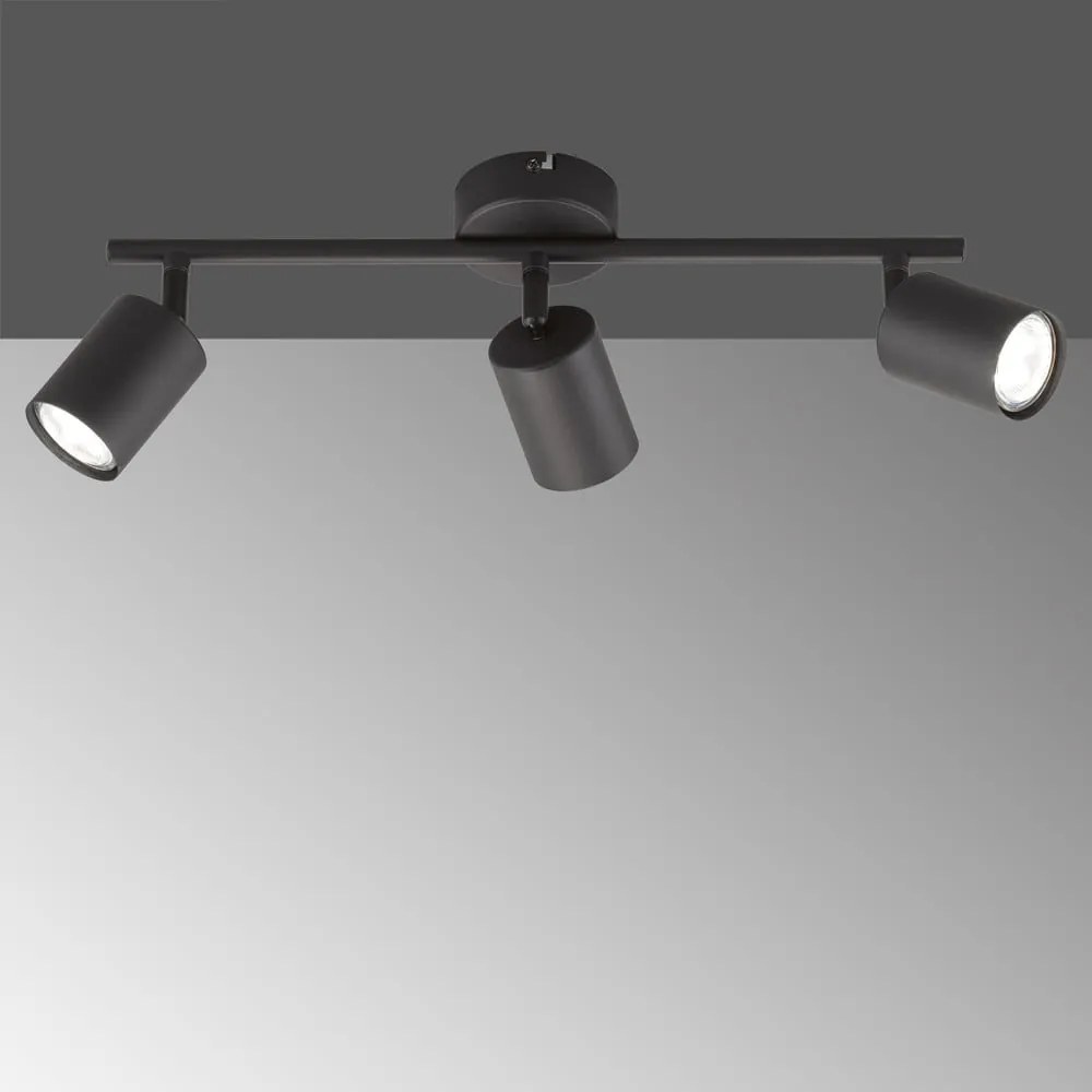 Spot negru LED din metal 8x42 cm Vano – Fischer & Honsel