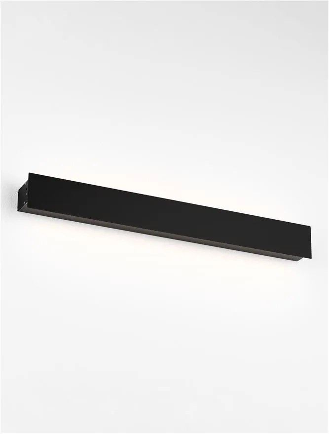 Aplica LED iluminat ambiental perete exterior IP65 PATH negru, 51cm