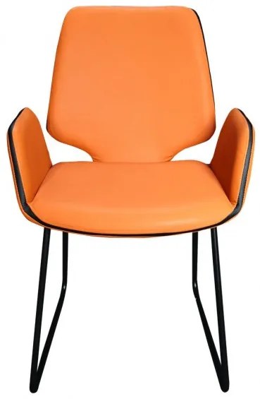 Scaun Cu Brate Living, Brate Leeds, Light Cognac, 47.5 x 61 x 84.5 Cm