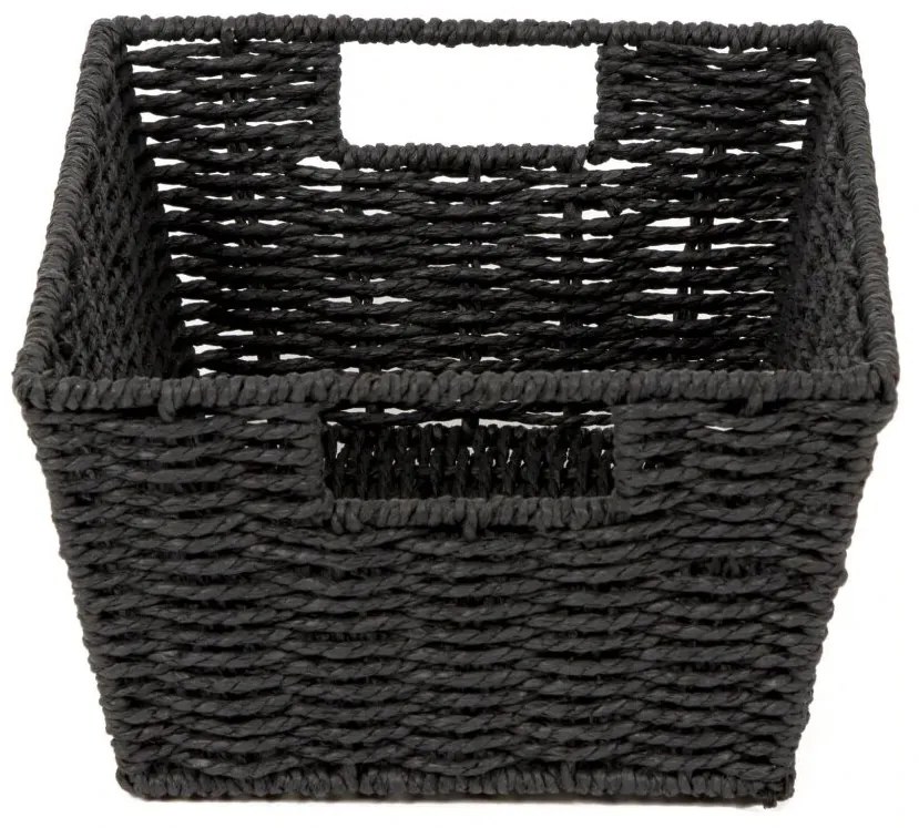 Coș împletit manua Compactor ETNA, 31 x 24x 14 cm, negru