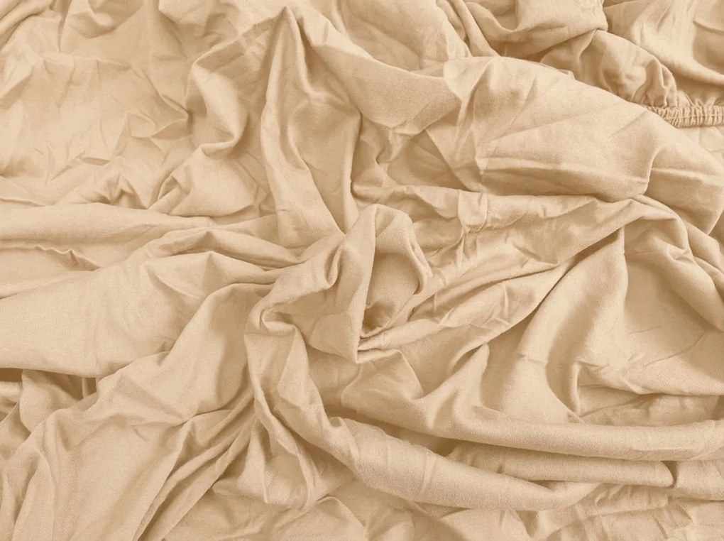 Cearsaf Jersey pentru patut copii cu elastic Caisa 60x120 cm