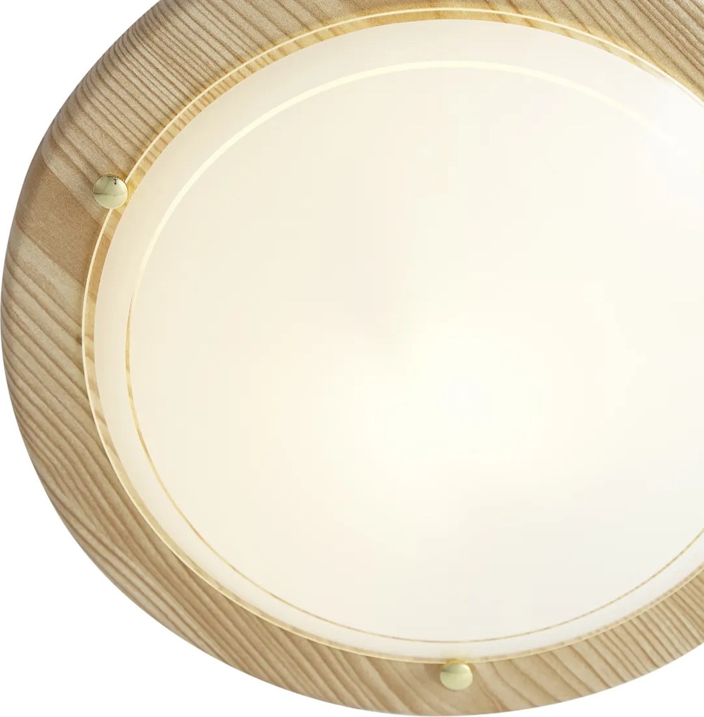 Plafonieră clasică naturală cu sticlă albă - Mesiac