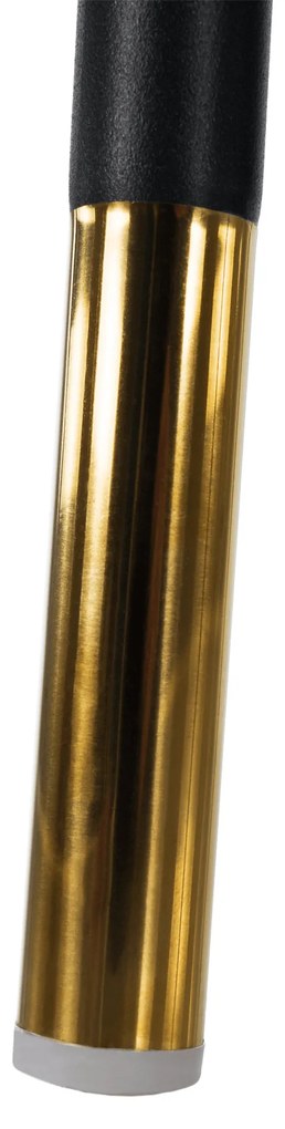 Scaun de luat masa, model alb-negru / piele ecologică camel, KIRNA