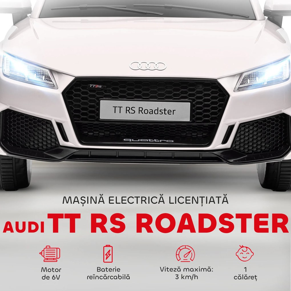 HOMCOM Masina Electrica pentru Copii AUDI TT, Auto Electrica