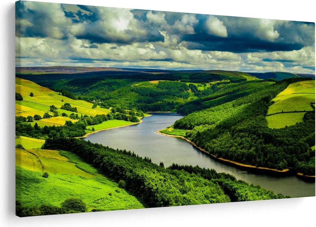 Tablou - Peisaj verde (90x60 cm)