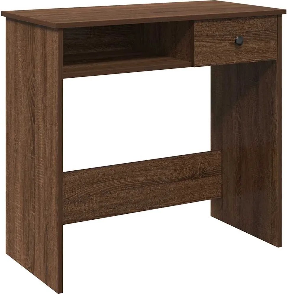 vidaXL Birou Stejar maro 80x40x75 cm Lemn prelucrat