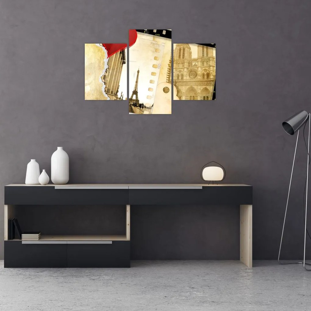 Tablou - Amintiri din Paris (90x60 cm)