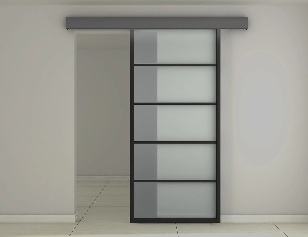 Ușă glisantă sticlă sablată ASB-004