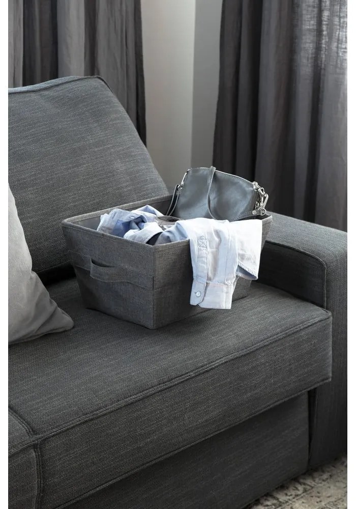Coș de depozitare Bigso Box of Sweden Tap, 26 x 19 cm, gri