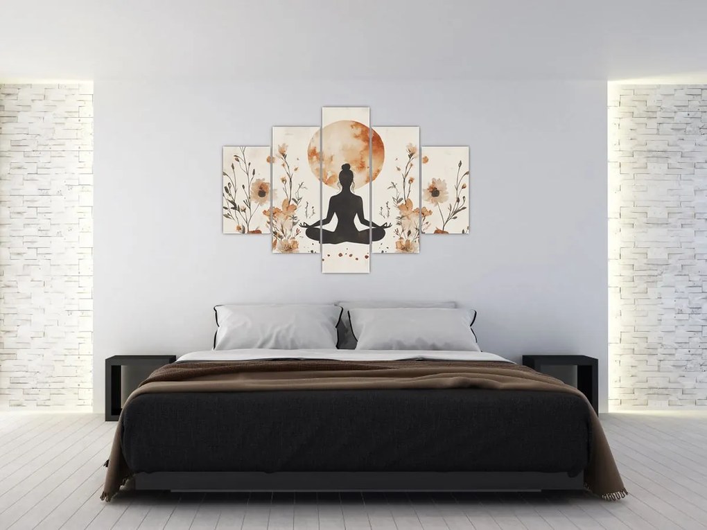 Tablou - Yoga Portocalie (150x105 cm)