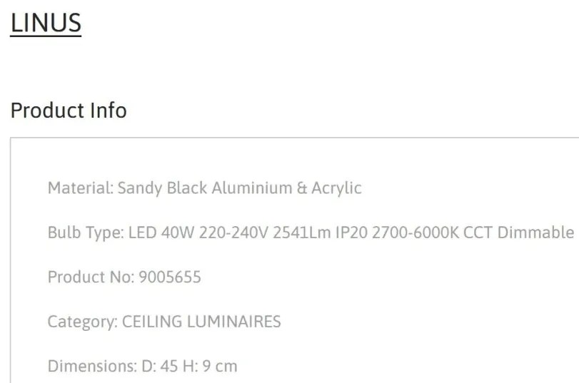 Plafoniera LED dimabila cu telecomanda LINUS D-45cm
