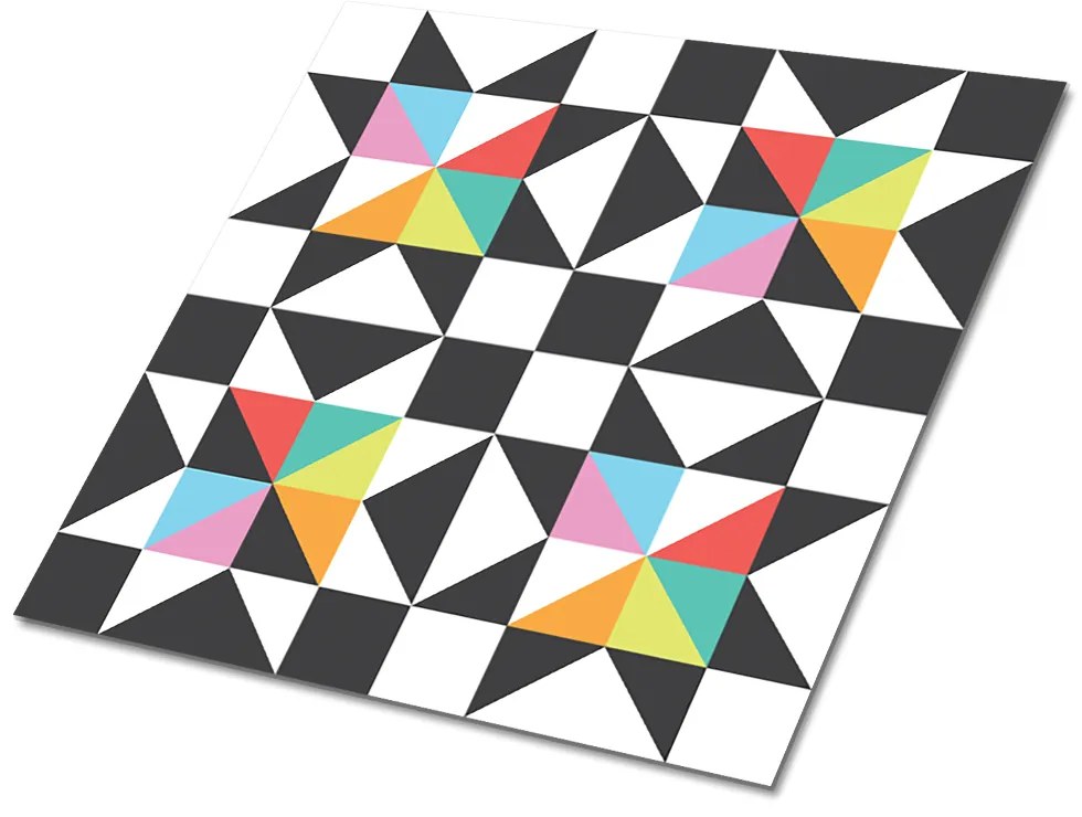 Plăci de vinil Motiv geometric colorat