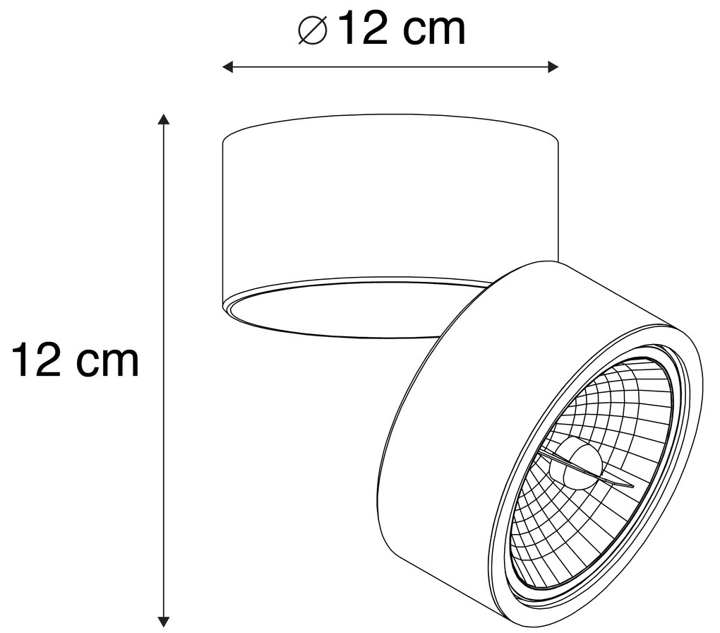Set de 2 spoturi moderne albe rotunde reglabile - Go Nine
