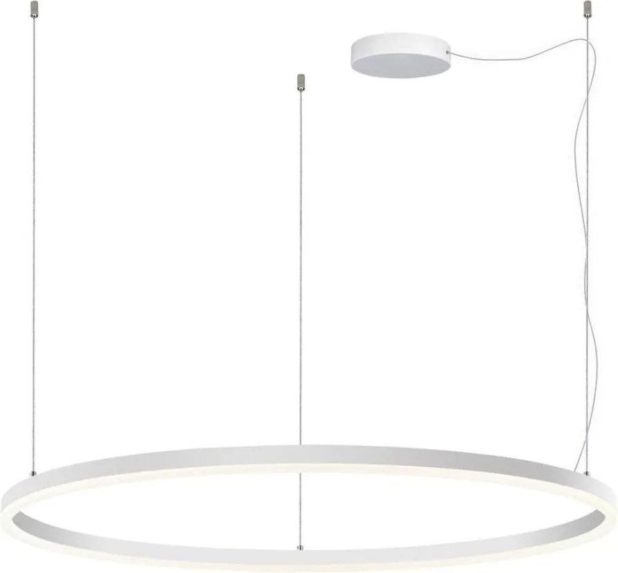 LED2 - Lustr SATURN LED dimabil pe cablu, 80W, 230V, Ø100 cm, alb