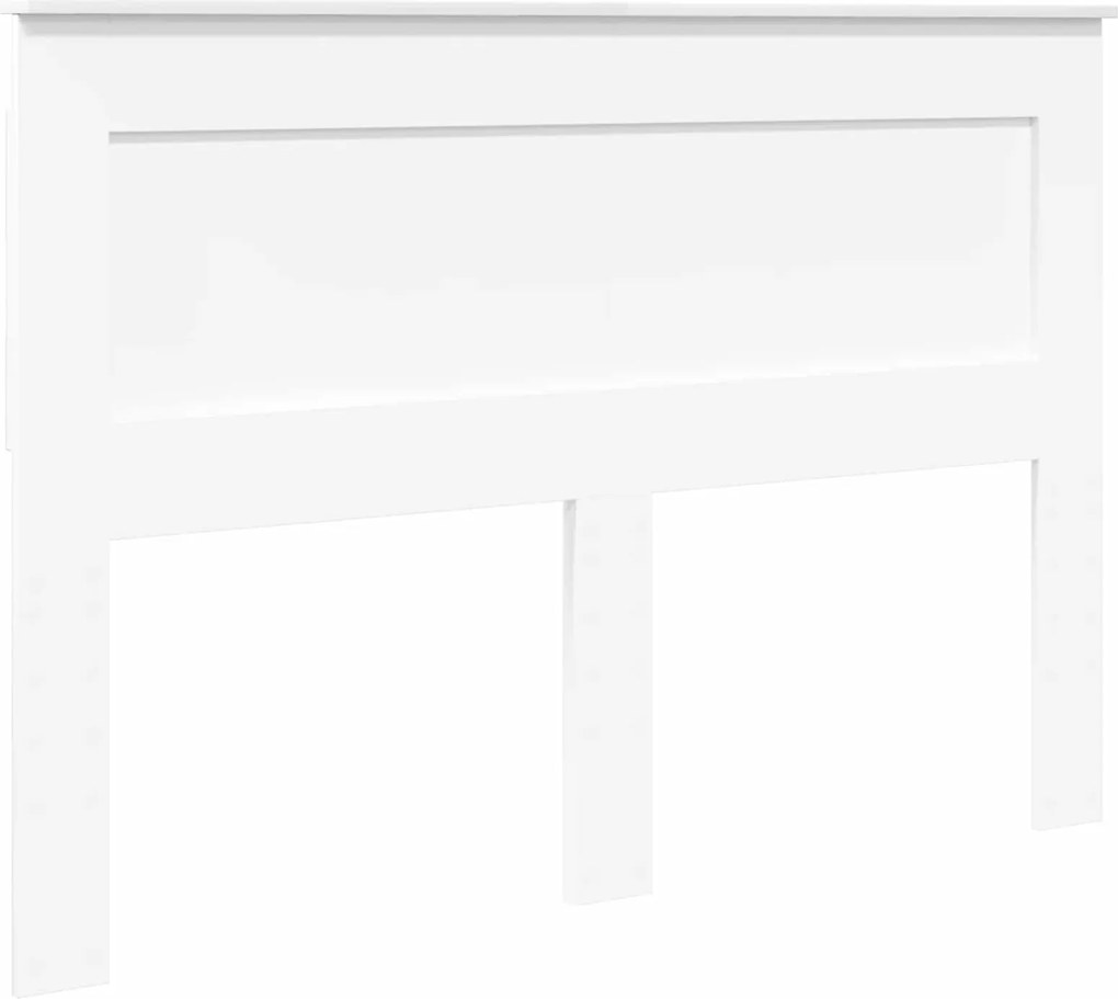 vidaXL Tăblie cap cu headboard Alb 140 cm Lemn compozit