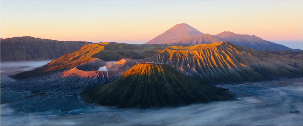 Tablou cu muntele Bromo în Indonesia (120x50 cm)