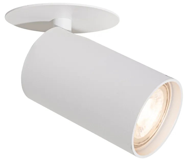 Set de 6 spoturi încastrate moderne albe GU10 50mm - Chels