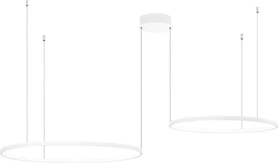 Ondaluce - Lustră LED dimabilă pe cablu SOEL LED/28W/230V + LED/38W, albă