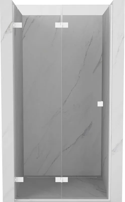 Mexen Lunar-F ușă de duș pliabilă stânga 60 cm, transparentă, albă - 836-060-000-20-00-L