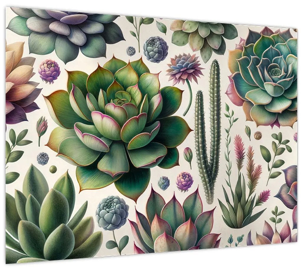Tablou - Plante suculente (70x50 cm)