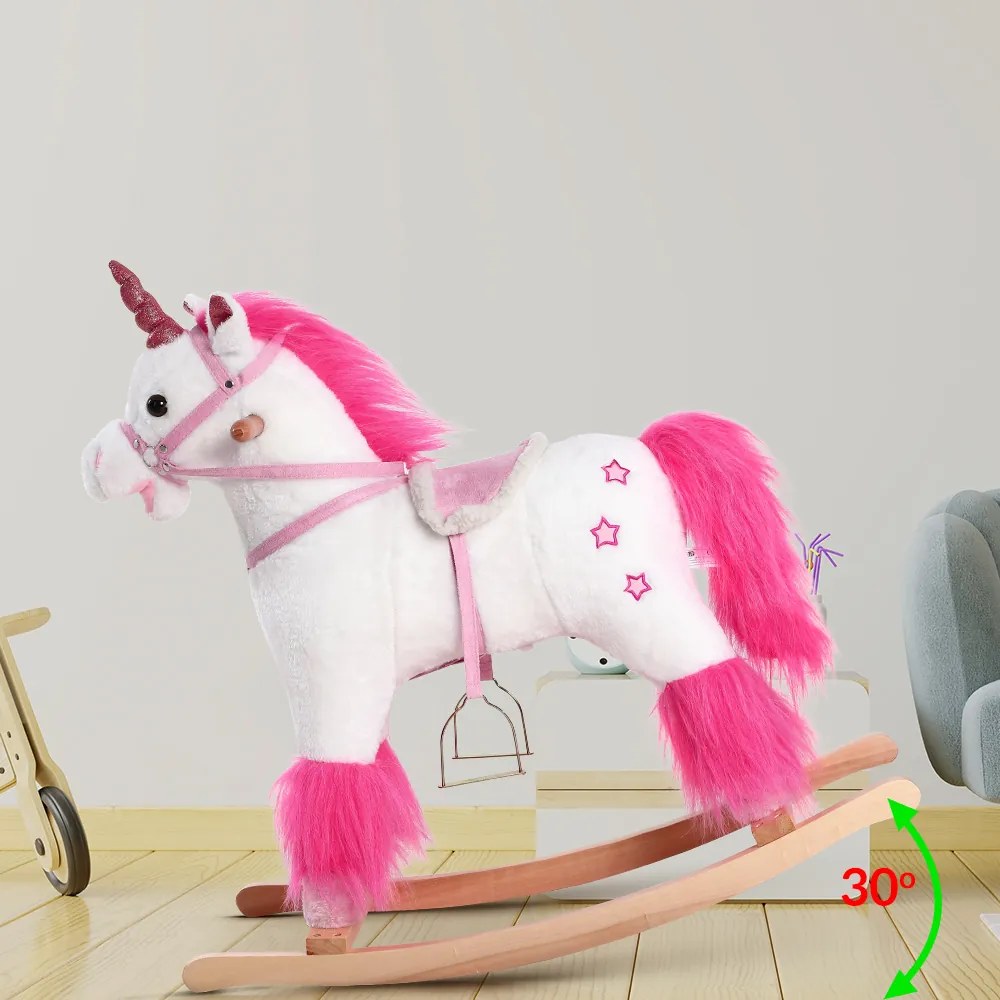 Deuba Unicorn balansoar pentru copii cu funcție de sunet
