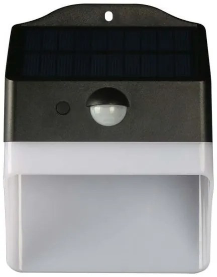 LED lampă solară de perete cu senzor, 2W, 3,7V, 4000K, IP65, 1200 mAh