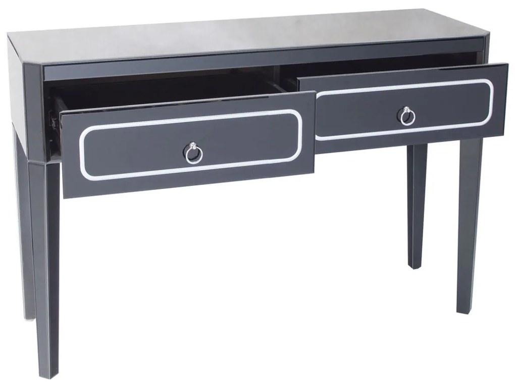 Consola Marina negru/silver – H78 cm