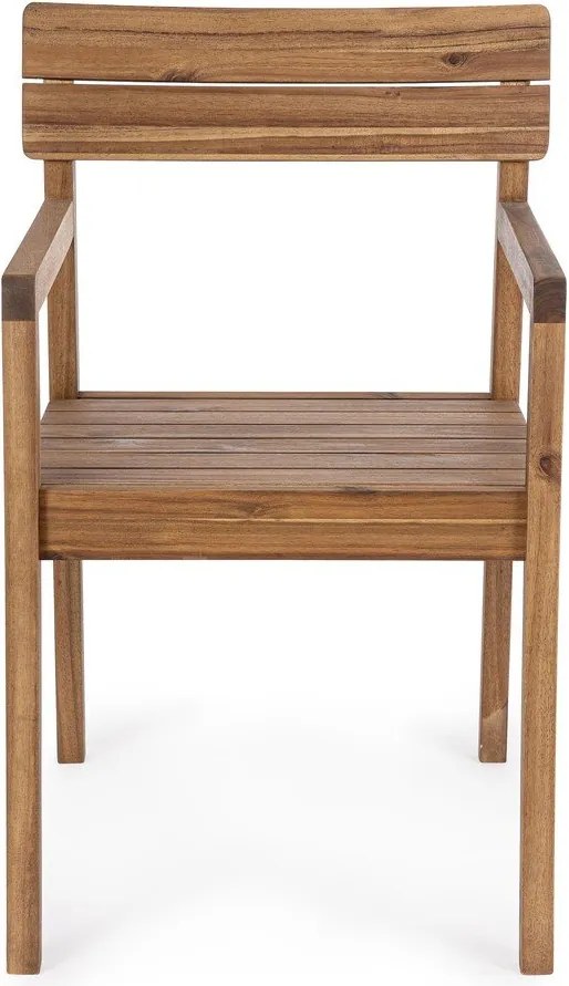 Scaun de grădină în culoare naturală din lemn masiv Rodano – Bizzotto