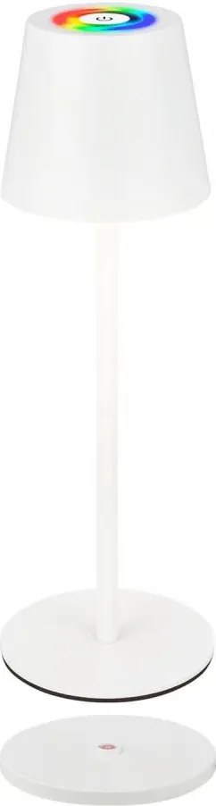 Briloner 7517016 - Lampă de masă LED RGB dimmabilă CILANO 3W/5V IP44 2000 mAh albă
