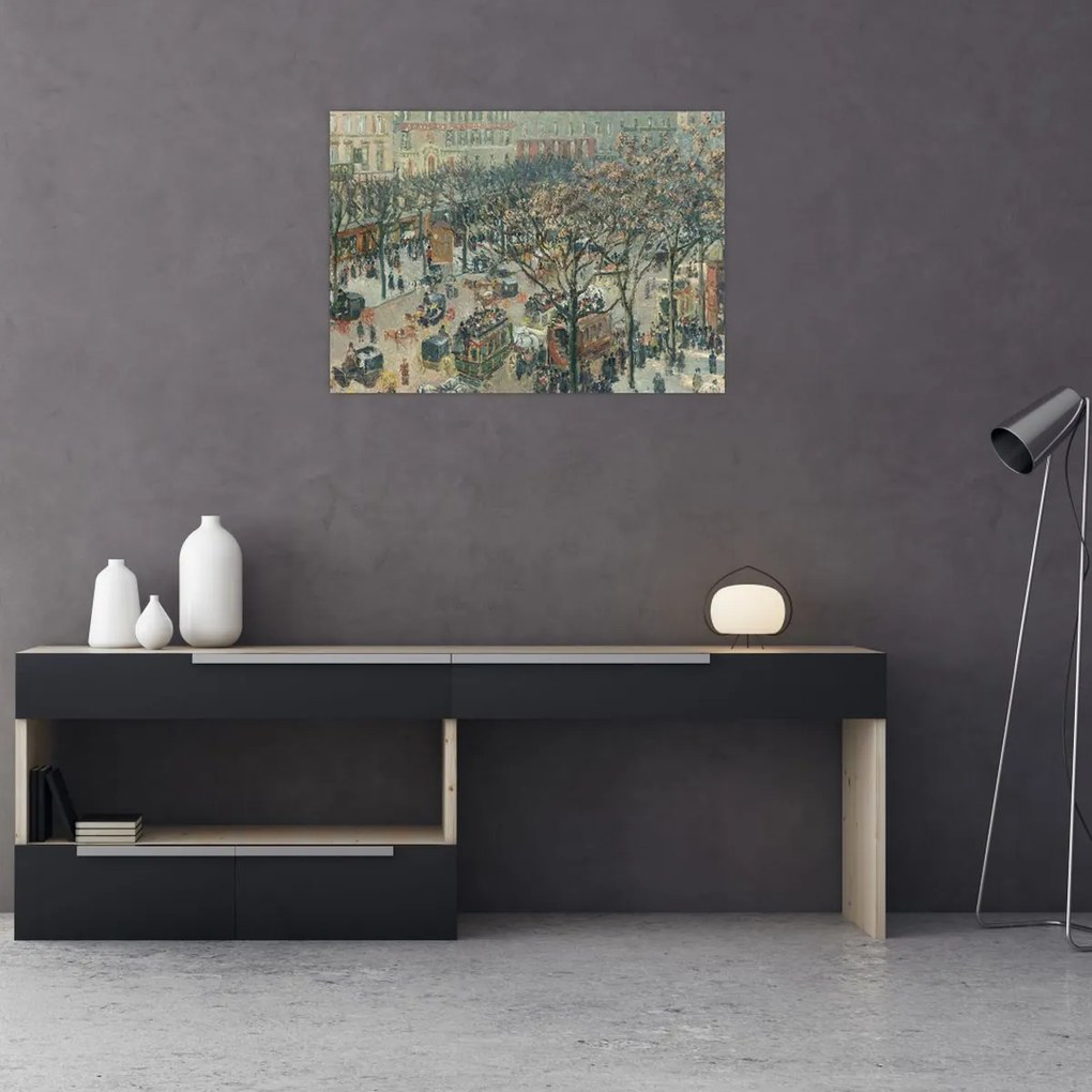 Tablou - Camille Pissarro, Boulevard des Italiens, Morning, Sunlight, reproducere (70x50 cm)