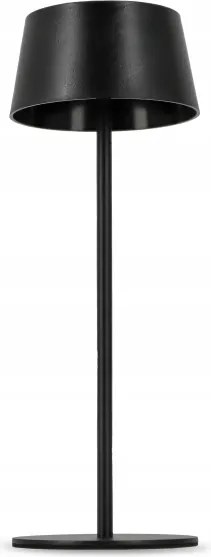 Lampă solară LED tactilă reglabilă LED/3W/5V USB 1800 mAh IP44 neagră