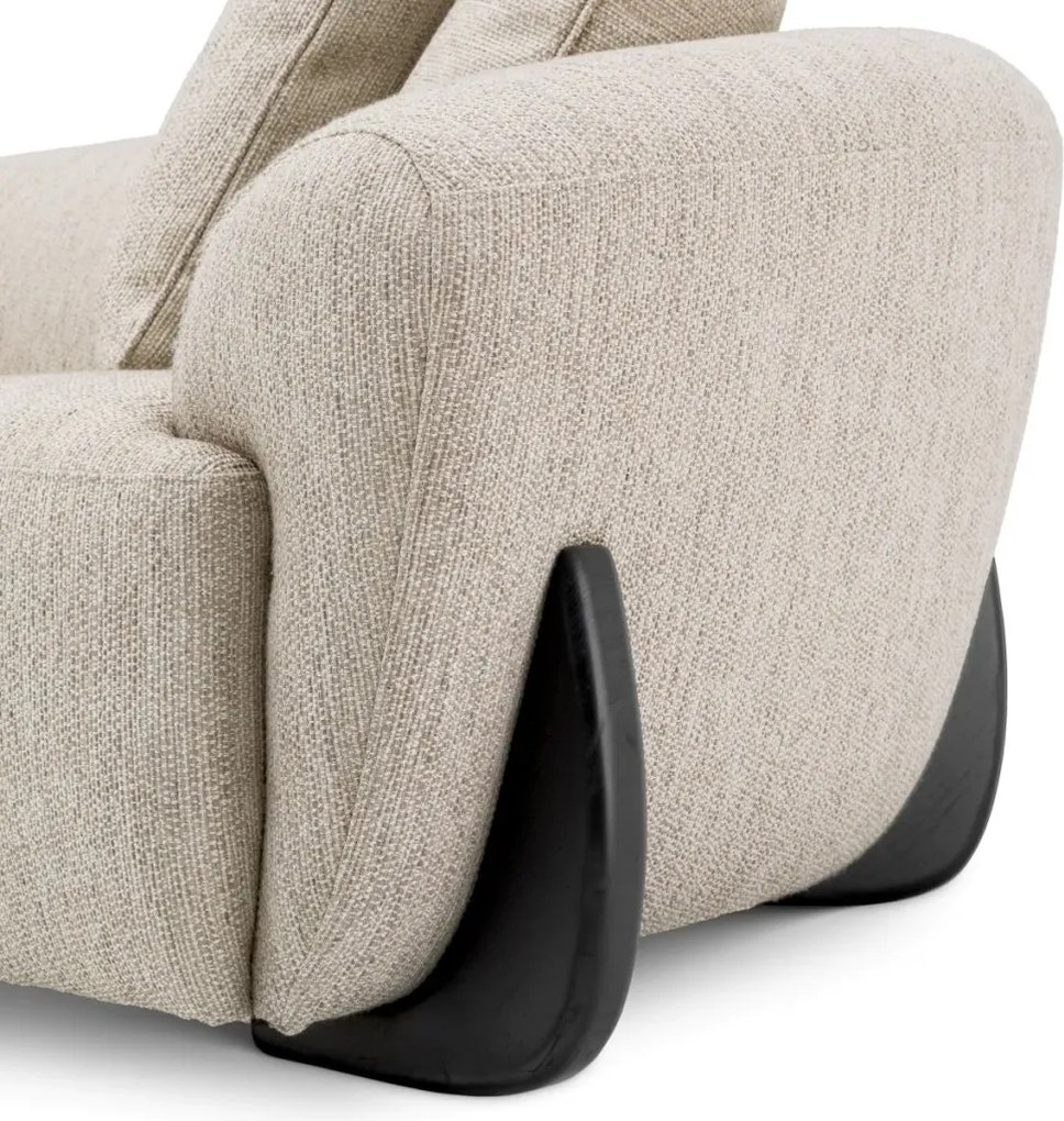 Canapea design LUX Siderno, Splendor gri deschis