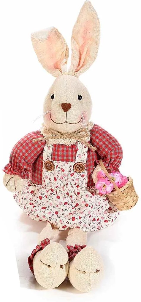 Figurina Iepuras Paste Girl textil 16 cm x 32 h