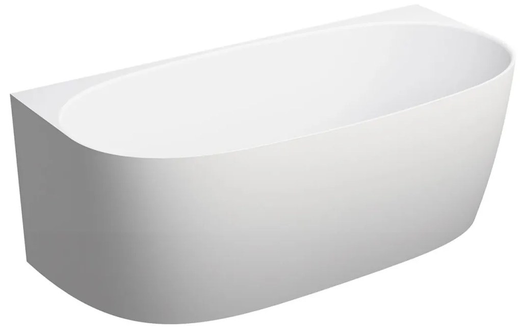 Omnires Valencia M+ cada de perete 158x77 cm ovala alb VALENCIASWPBM