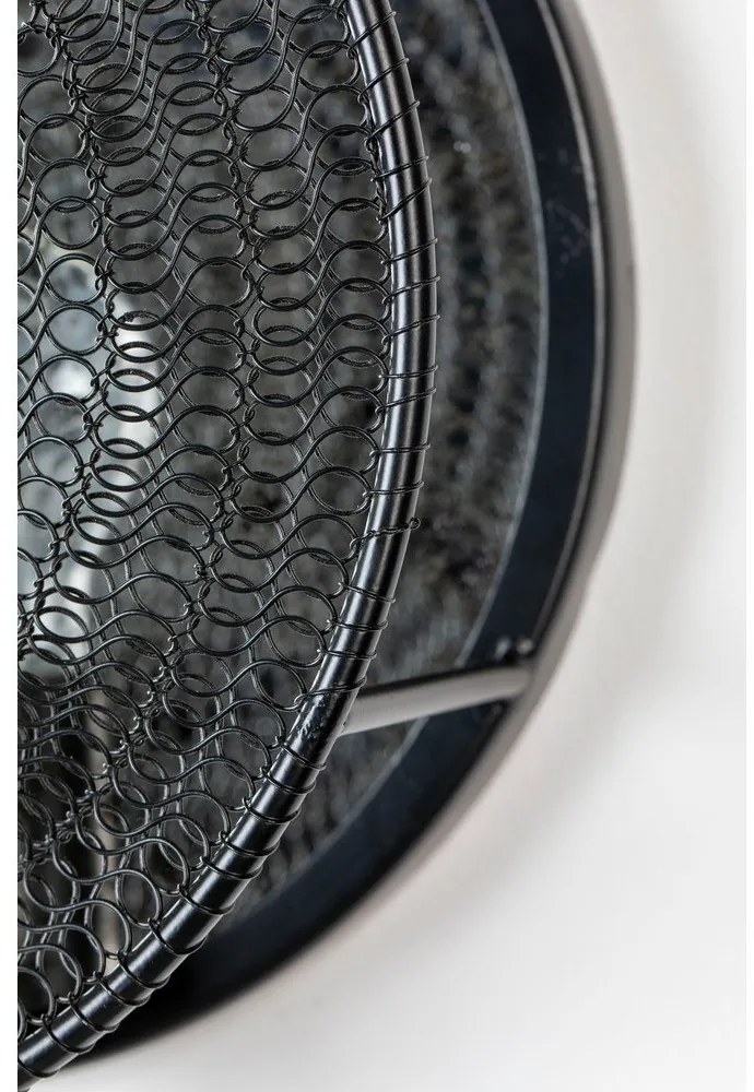 Aplică de perete White Label Lea, negru