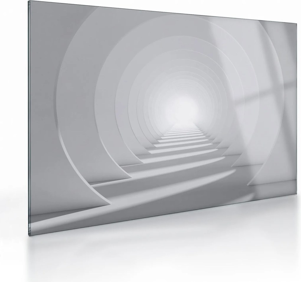 Tablou pe sticlă - 3D tunel (70x50 cm)