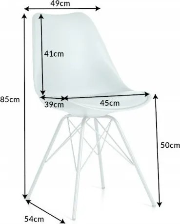 Set 4 scaune moderne Scandinavia turcoaz